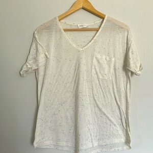 Orange Creek Speckled V Neck